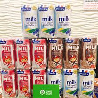 Sữa Tươi Nguyên Kem Pauls Đủ Vị Úc 200ml