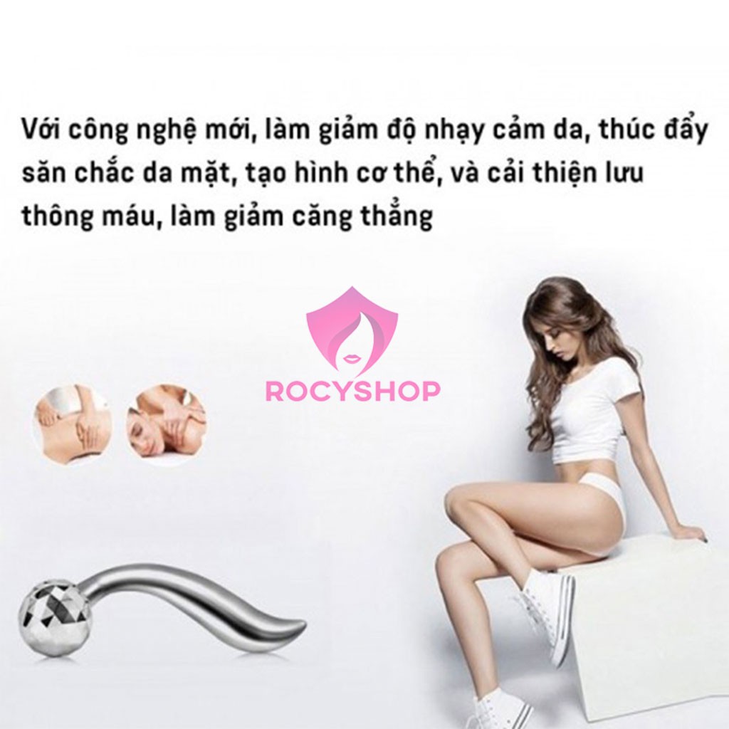 Máy Massage Cầm Tay 3D ❤️ [GIÁ ƯU ĐÃI] ❤️ Massage Mặt, Bụng, Chân, Thon Gọn Đùi