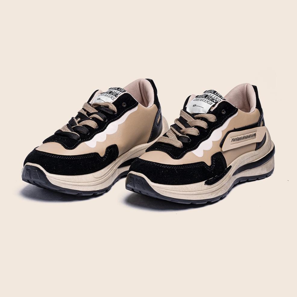 🍾 Giày Thể Thao Nữ Độn Đế Giày BOM Sneaker Tăng Chiều Cao Ulzzang Hàn Quốc Mới Nhất giayBOM GB Warriors B1554