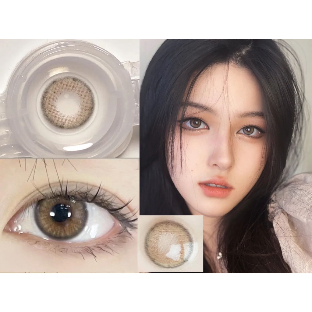 Kính áp tròng HLMAO 14.00mm màu xám 0-8.00 độ