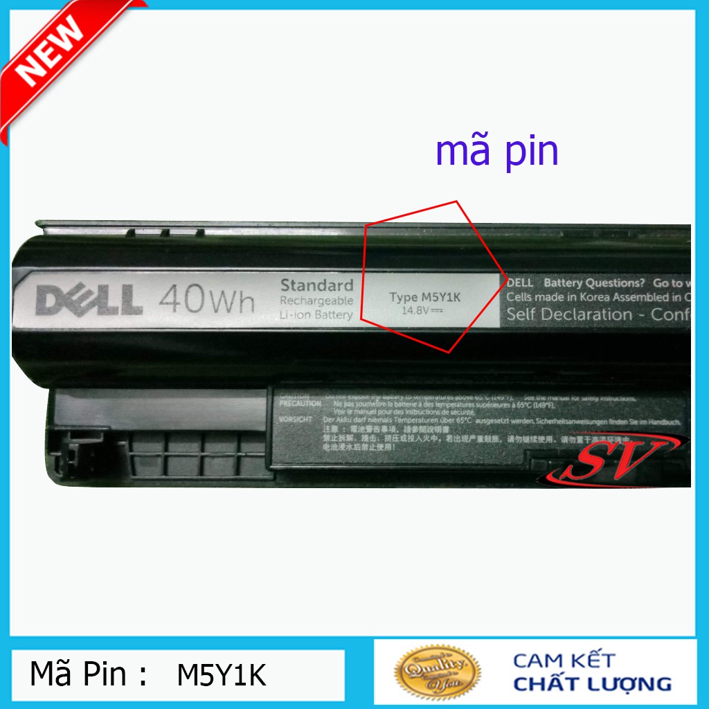 Pin Dell Inspiron 3451 3558 3458 3558 3551 5551 5555 5558 5758 15-5000 5559 3559 3459 5459 5458 3567 M5Y1K