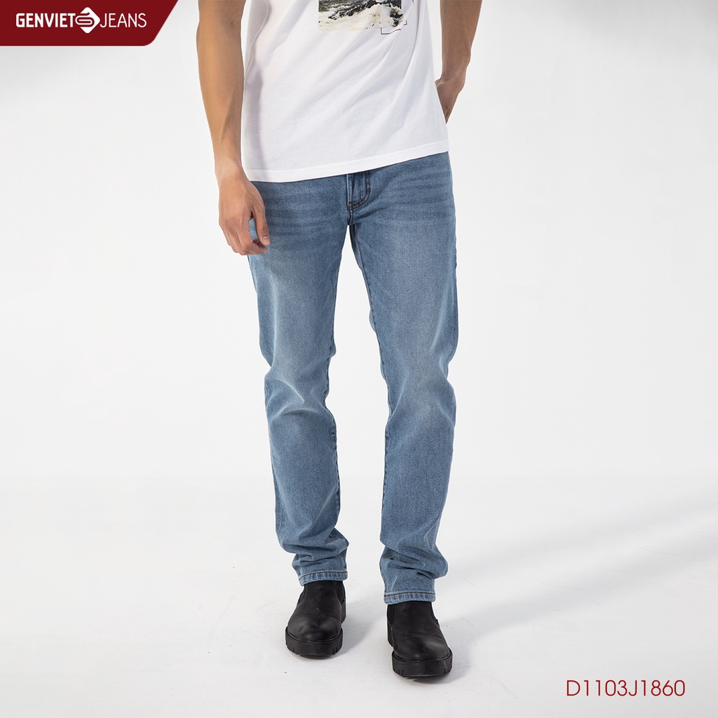 Quần Dài Jeans Nam Col Cơ Bản Genviet D1103J1860