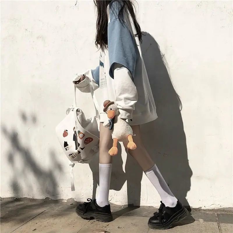 Áo hoodie tay dài giả hai lớp phong cách Hàn Quốc cho nữ