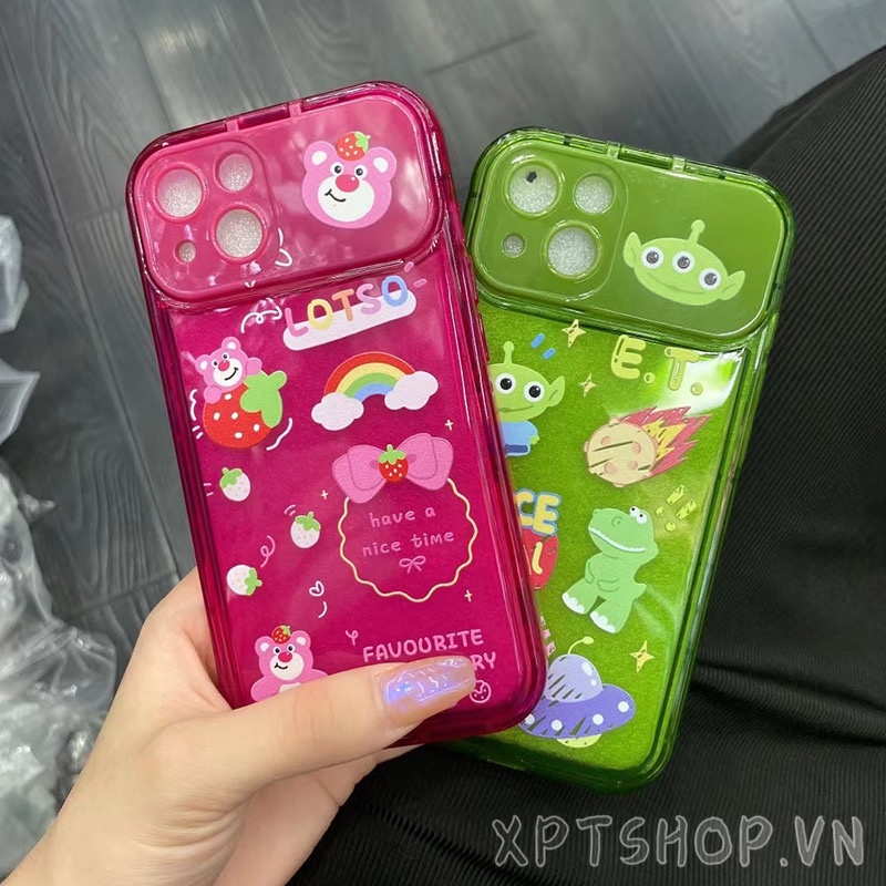 Ốp Điện Thoại Nắp Lật Mặt Gương In Hình Người Ngoài Hành Tinh Cho iPhone 14ProMax 14 Plus 13 12 11ProMax