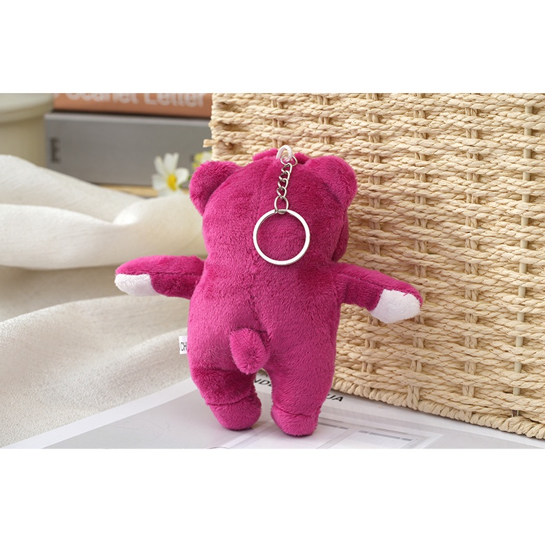 Đồ Chơi Thú Nhồi Bông Hình Gấu Hồng 12cm Đáng Yêu