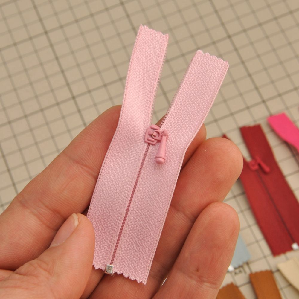 Set 5 Dây Kéo Mini 20 Màu May Quần Áo Thủ Công Chất Lượng Cao Cho Búp Bê Bán Chạy 5cm