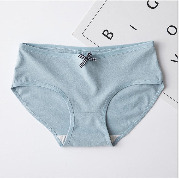Quần Chip Nữ Cotton Đính nơ Màu Trơn Mềm Mịn Nâng mông kháng khuẩn tôn dáng QL08 | BigBuy360 - bigbuy360.vn