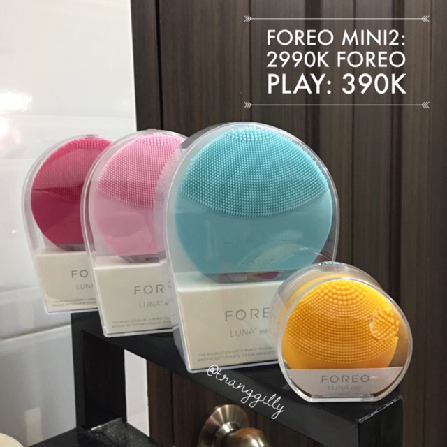 Máy rửa mặt FOREO LUNA MINI 2 , Máy rung CẦM TAY làm sạch SÂU DƯỚI da mặt, xe khít lỗ chân lông HT