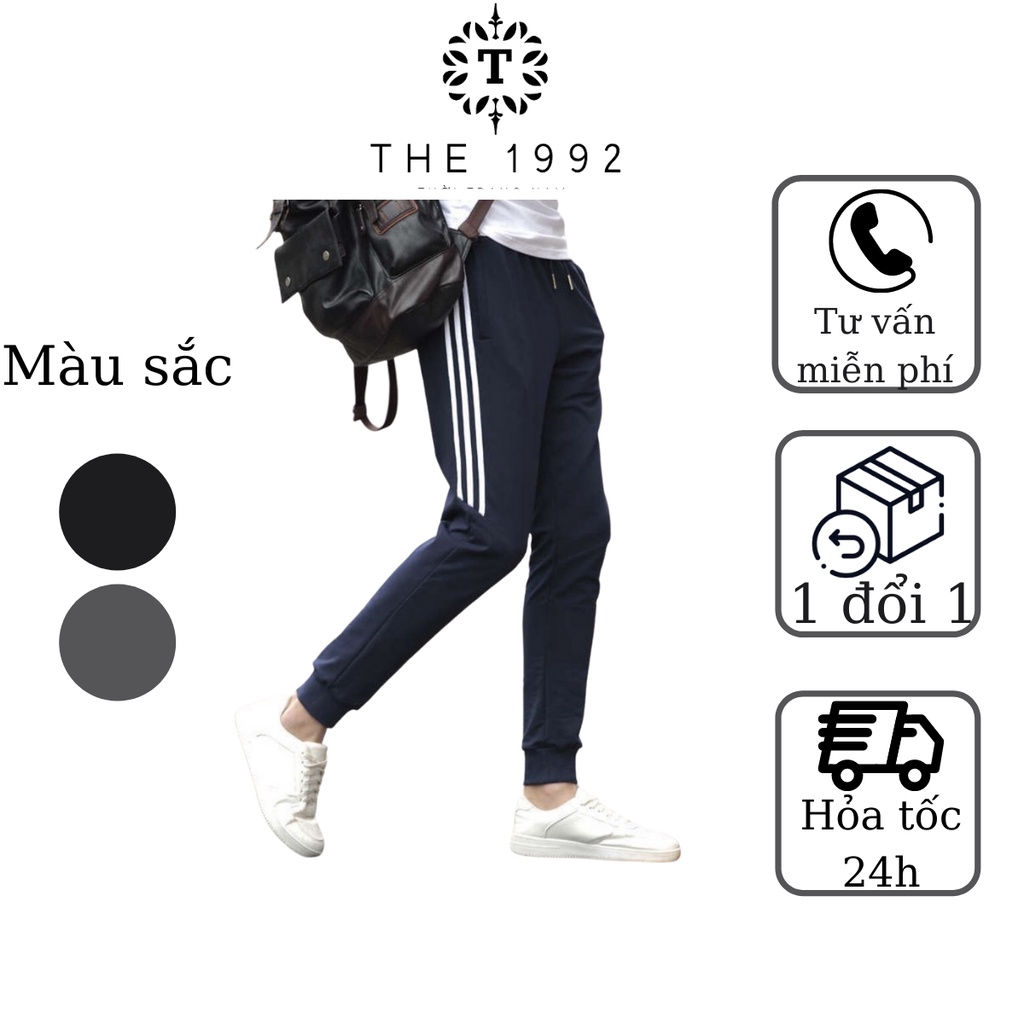 Quần dài thể thao nam 3 sọc KENADO chất dày dặn, không bai xù, phong cách trẻ trung năng động