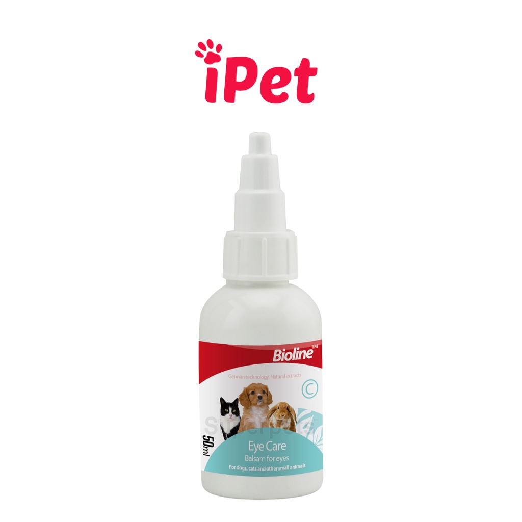 Nước Rửa Vệ Sinh Mắt Cho Thú Cưng Chó Mèo Eye Care Bioline 50ml - iPet Shop