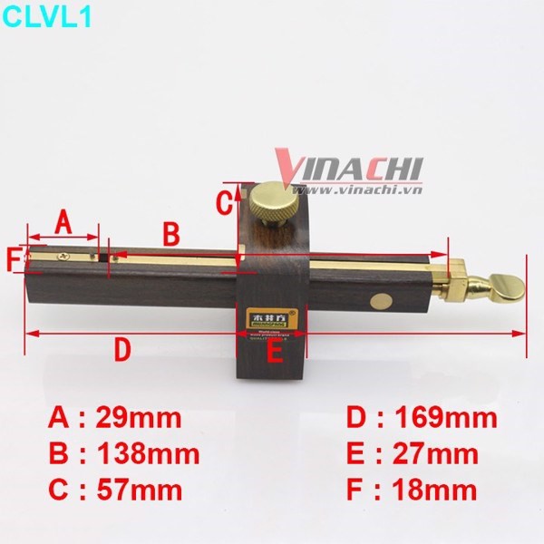 Cữ lấy vạch K1005-Dụng cụ lấy vạch trên bề mặt gỗ