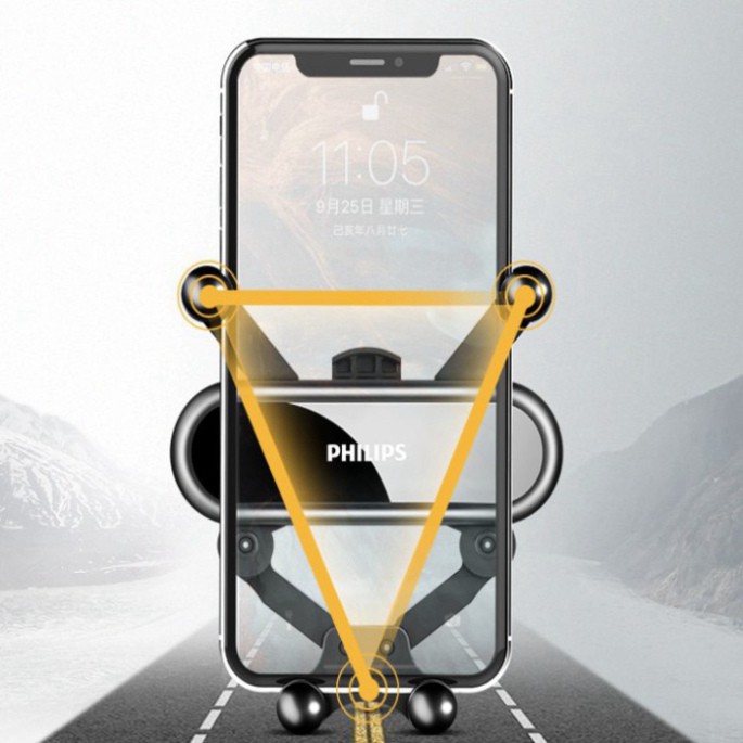 Giá đỡ điện thoại cài hốc gió trên ô tô cao cấp Philips DLK3416N - duyenkientt | BigBuy360 - bigbuy360.vn