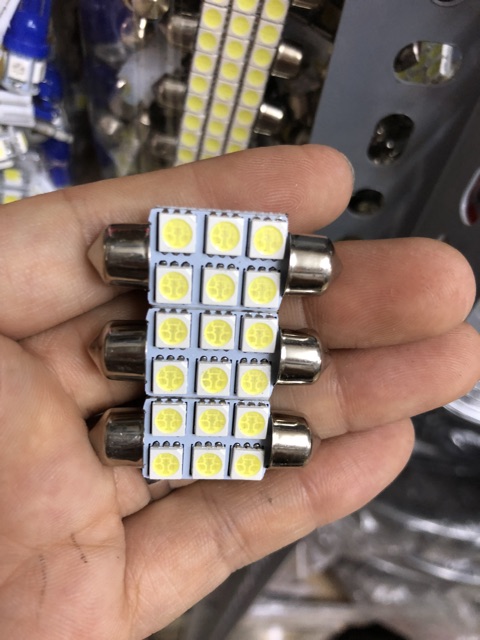 Bóng đèn led 12v nắp trần xe ô tô