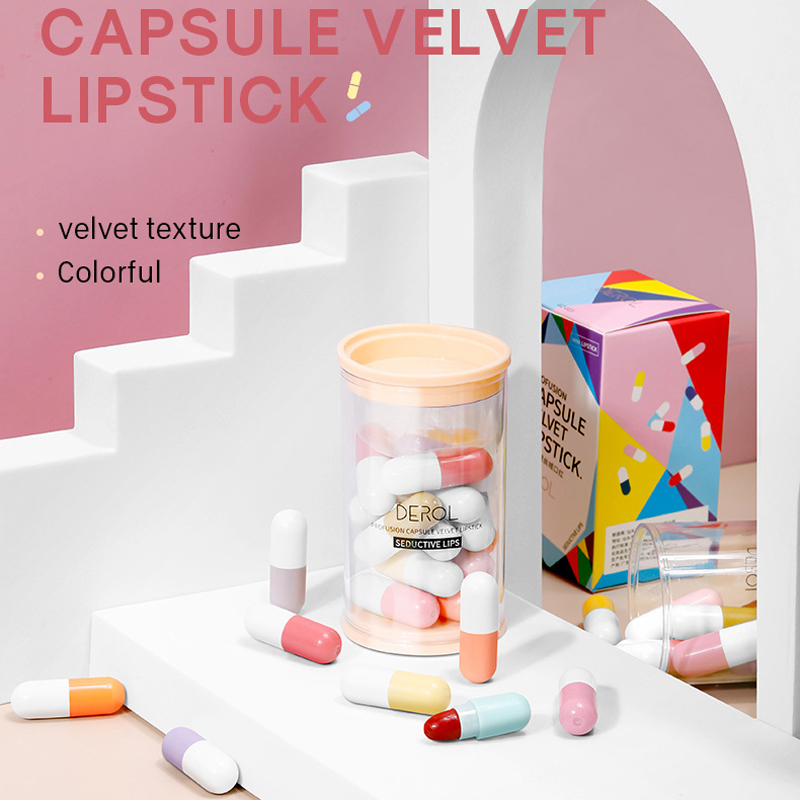 [Hàng mới về] Set 16 son môi Derol thiết kế hình viên thuốc độc đáo | BigBuy360 - bigbuy360.vn