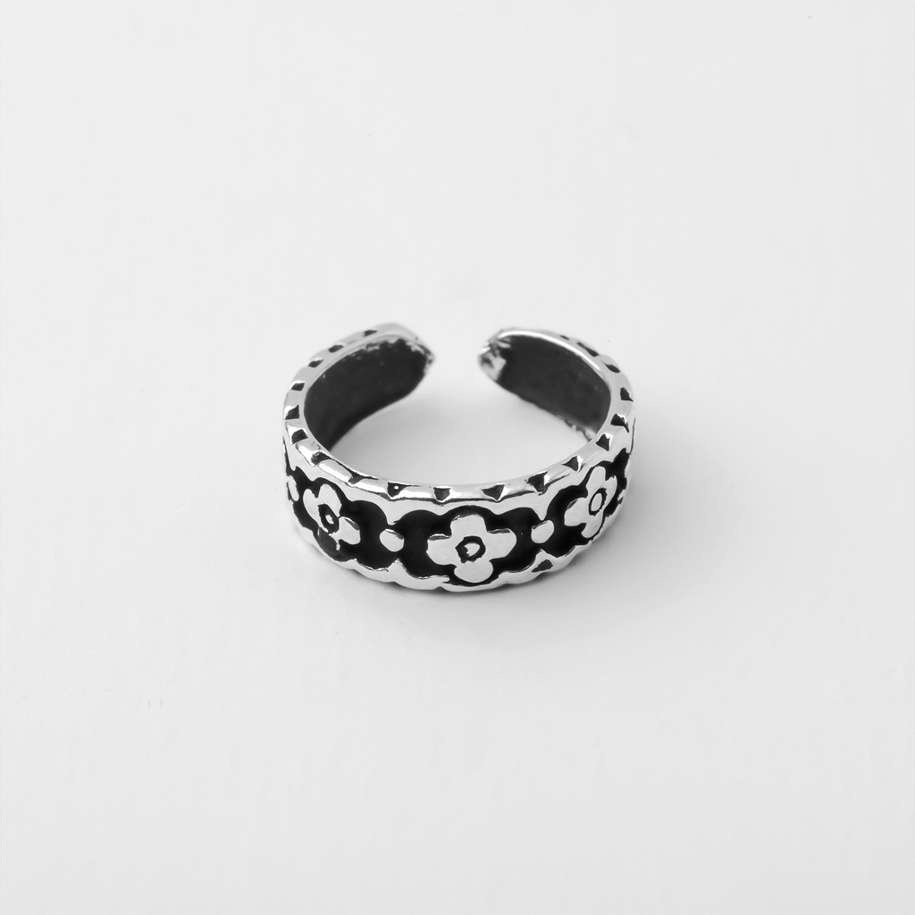 Nhẫn Ngón Út-Ngón Chân Bạc 925-KaT Jewelry-Hoa Cúc Dễ Thương