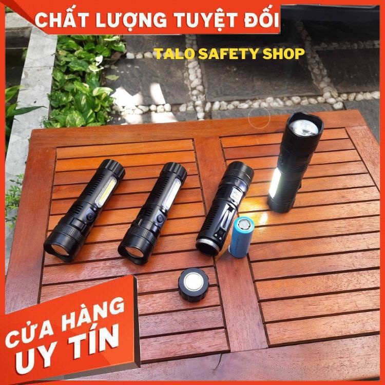 Đèn pin chip led XHP70 mã 01 siêu sáng cầm tay dùng pin26650 sạc typeC