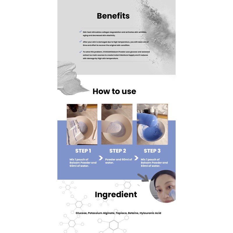 Mặt Nạ Dẻo CIVASAN hy+ Balsam Powder