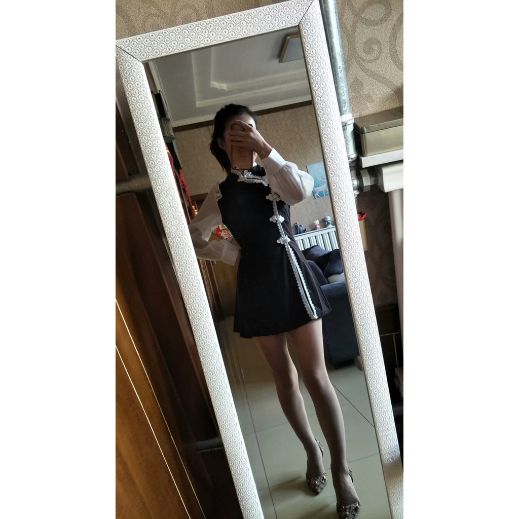 [Sẵn Hàng]♥️Set Áo Cổ Tàu +Quần(ảnh thật)2 Màu Size S-&gt;2XL