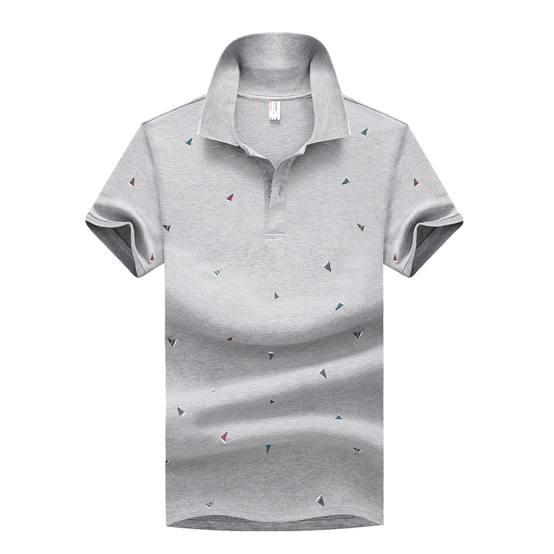 Áo thun polo ngắn tay in họa tiết thời trang dành cho nam