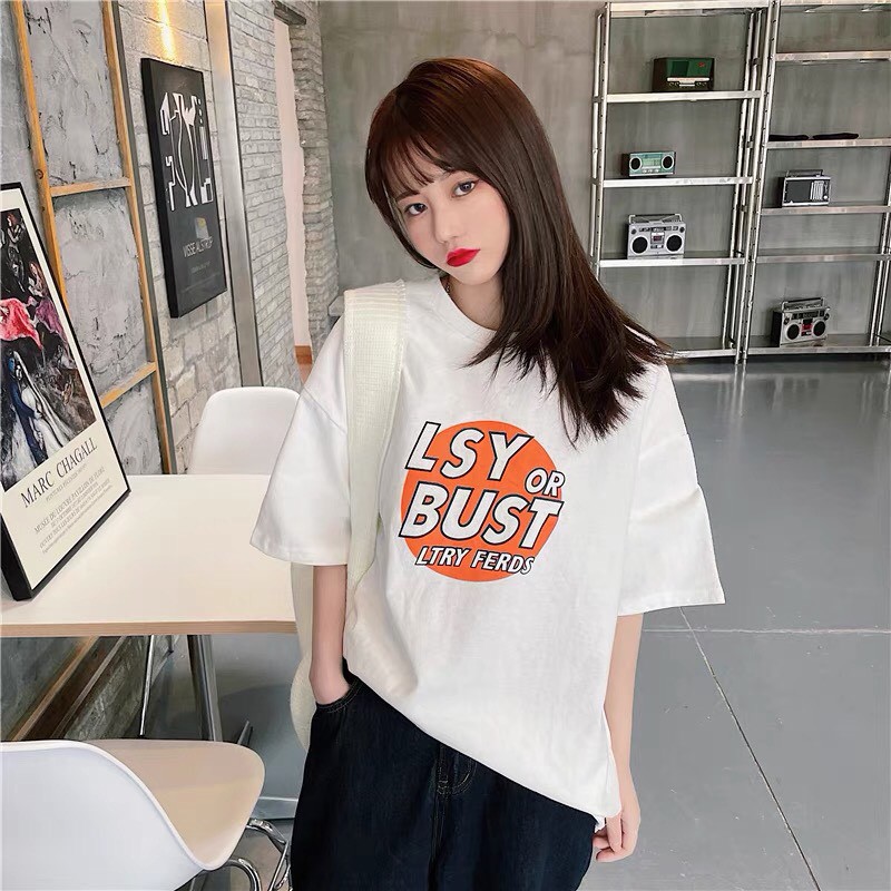 Áo thun LAY BUST From rộng tay lỡ KL Unisex