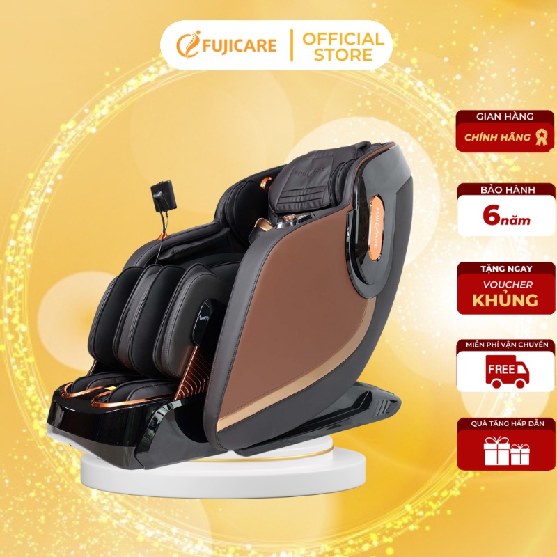 Ghế massage toàn thân FC688, Ghế mát-xa toàn thân công nghệ Nhật Bản chế độ sưởi hồng ngoại giảm đau nhức
