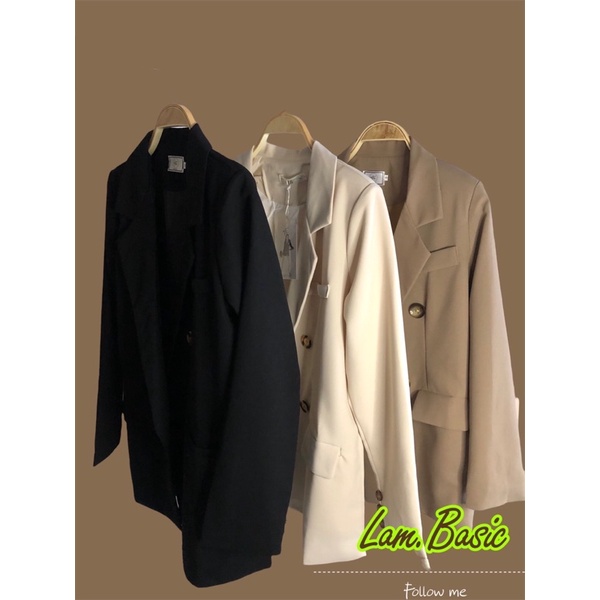 Áo blazer, áo vest 2 lớp 4 cúc chuẩn form