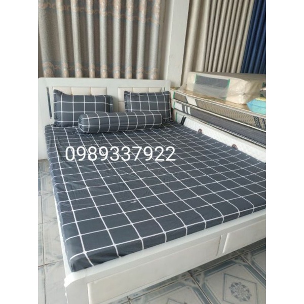 Ga lẻ 1m8x2m nệm cao 16-25cm Cotton Thắng Lợi 100% chuẩn logo( không kèm áo gối)