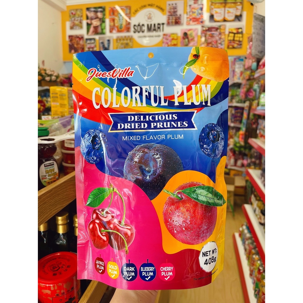 Ô mai mix nhiều vị ⚡ HÀNG LOẠI 1 ⚡ Xí muội mix các loại hoa quả  Colorful Plums - Weisiel  dai, giòn ăn vặt cực đã