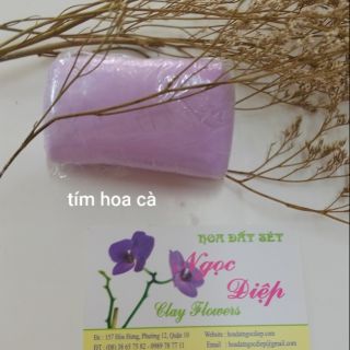 ĐẤT SÉT MÀU TÍM CÀ LÀM HOA 100gr