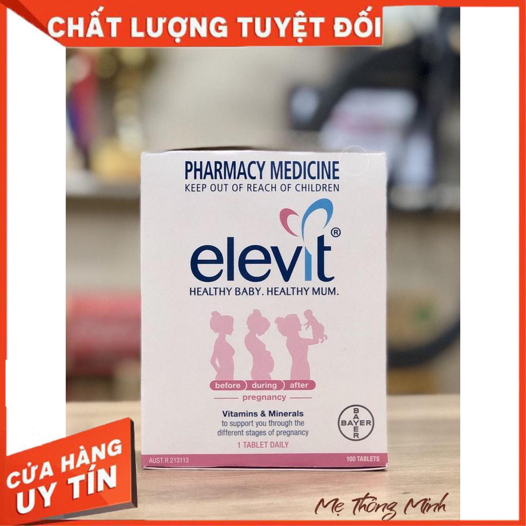 [CHÍNH HÃNG] Elevit Úc - Vitamin Tổng Hợp cho bà Bầu 100 viên (Date mới nhất) - Xuất xứ Úc