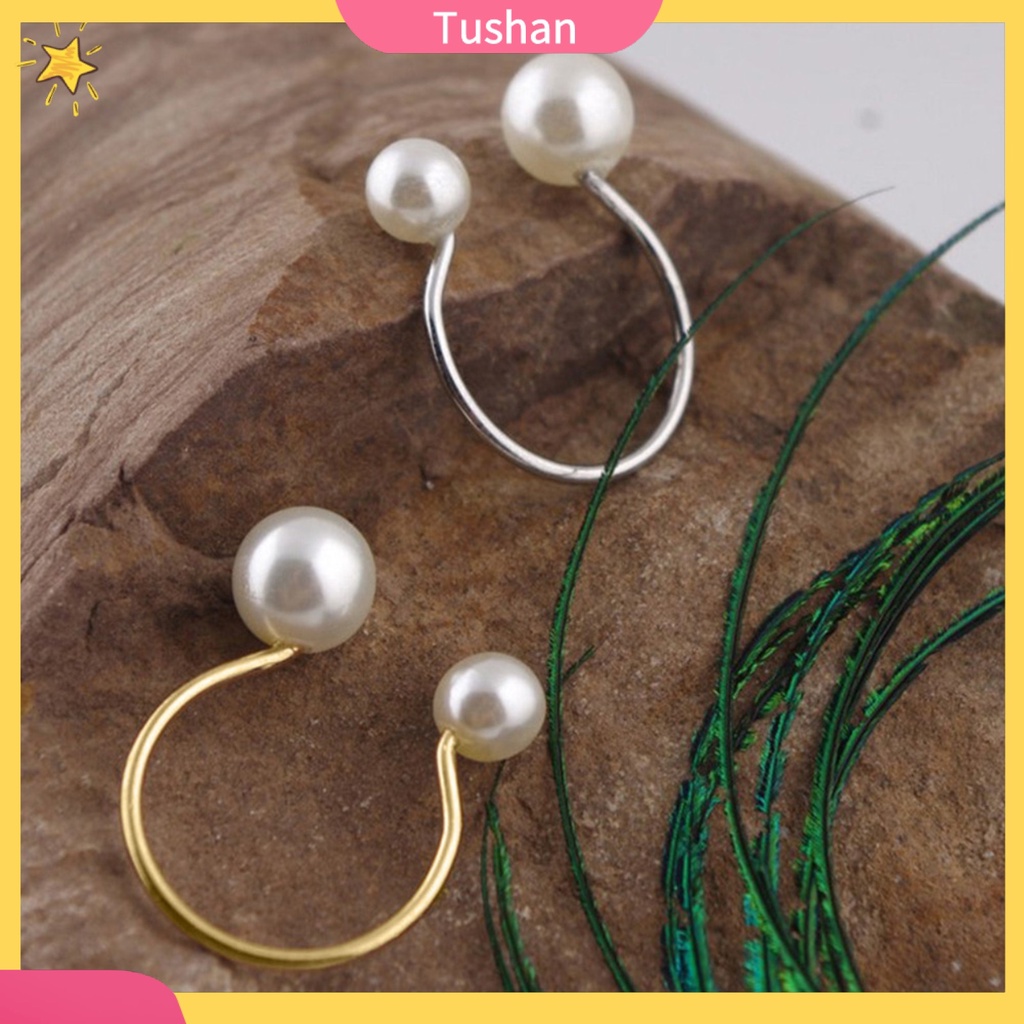 Nhẫn Hở Đính Hạt Ngọc Trai Nhân Tạo Thời Trang