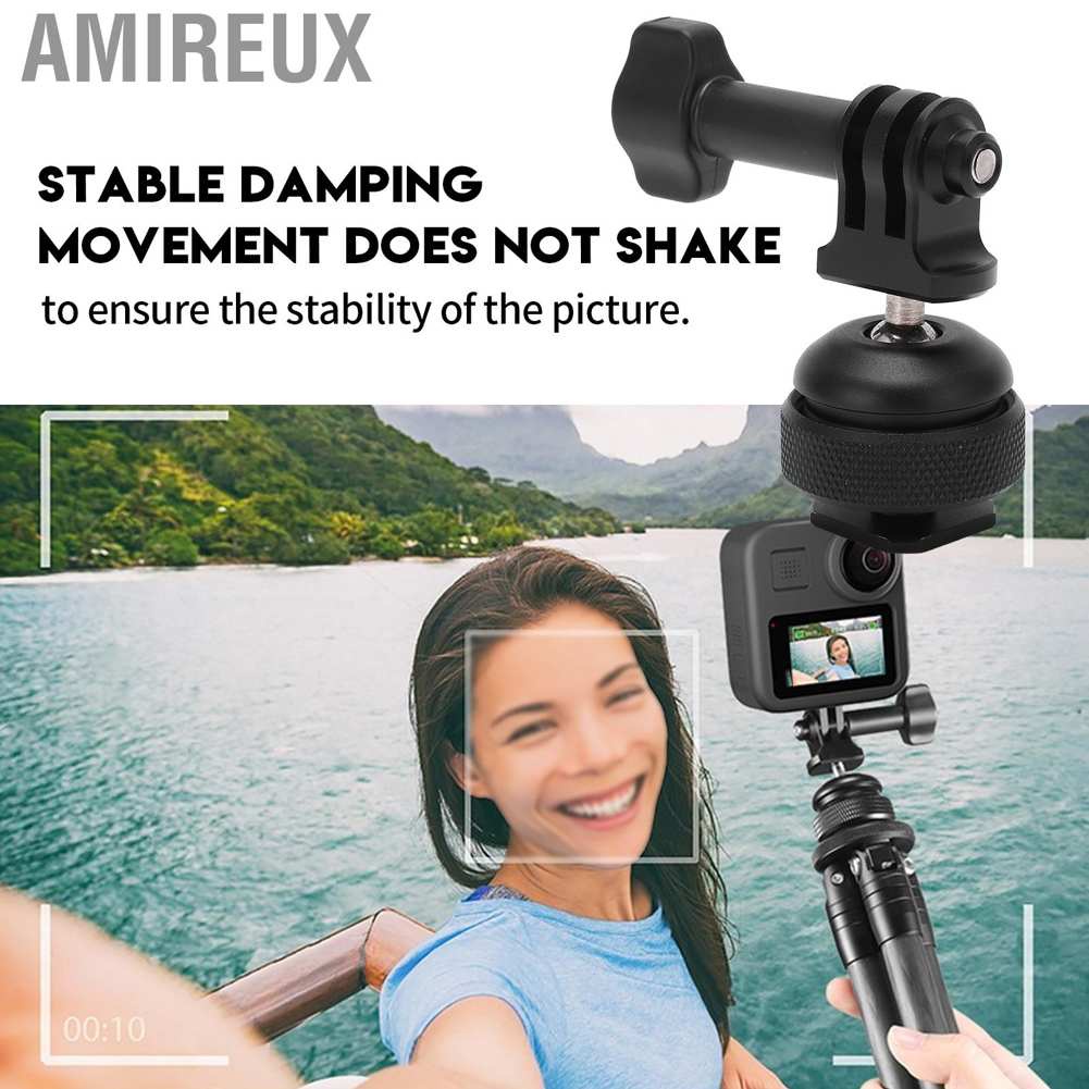 Ngàm gắn máy ảnh 1/4 inch màu đen có thể điều chỉnh 360 độ
 | BigBuy360 - bigbuy360.vn