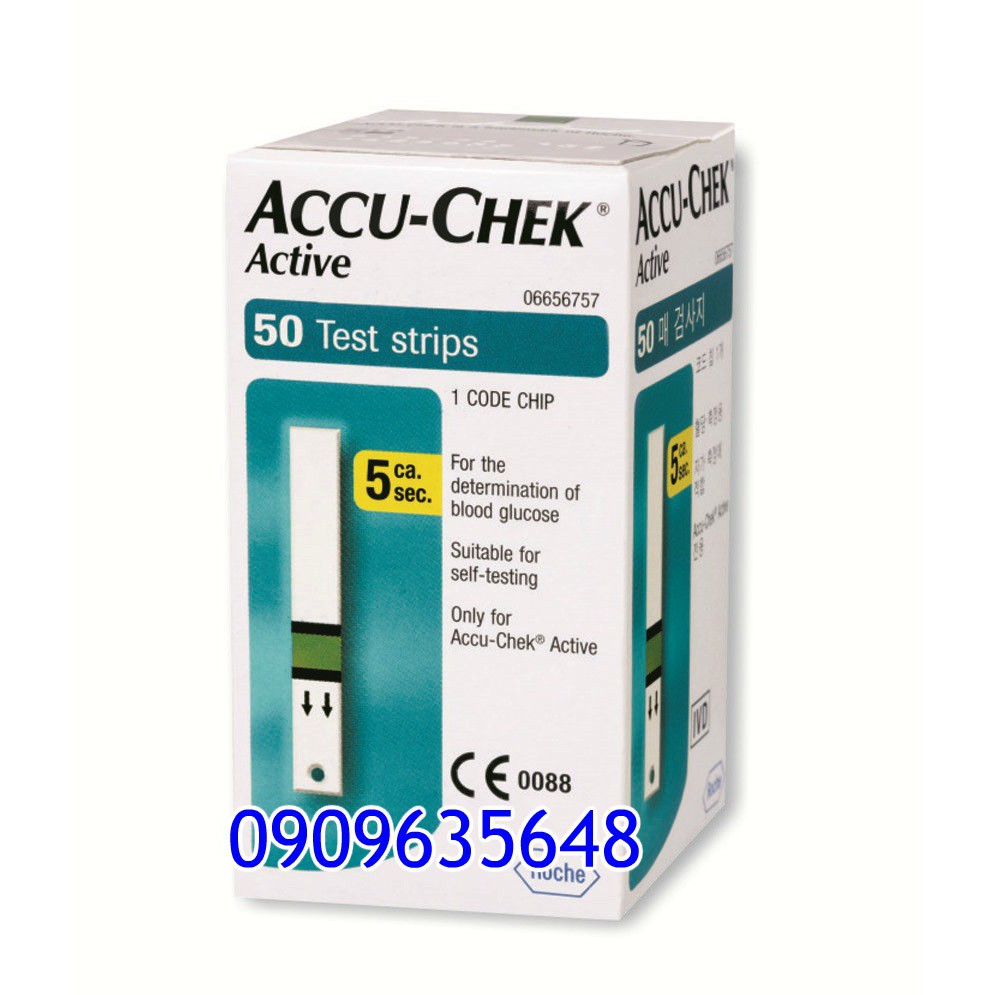 Que thử đường huyết Accu-Chek Active 50