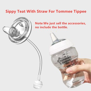 1/2 Ống hút Sippy cho bình sữa em bé Tommee Tippee PP thủy tinh cổ rộng