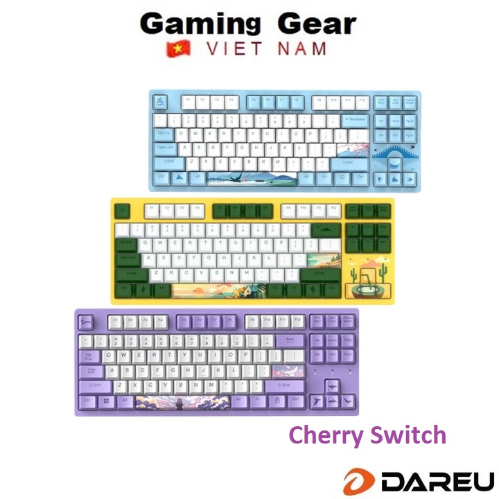 Bàn phím cơ DAREU A87 Summer / Dream / Swallow - Cherry Switch ( Brown , Red Switch )