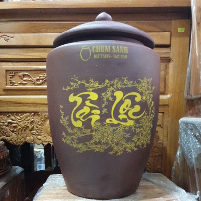 Hũ đựng gạo đất đỏ bát tràng đựng 20kg gạo | BigBuy360 - bigbuy360.vn