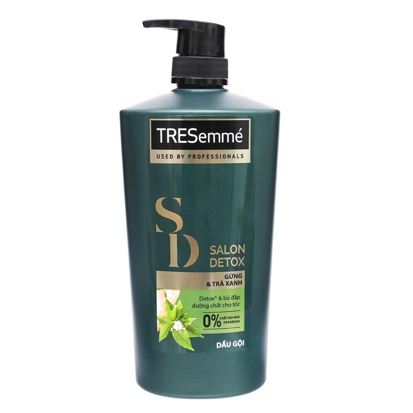 Dầu gội TRESemme Salon Detox gừng và trà xanh 825ml