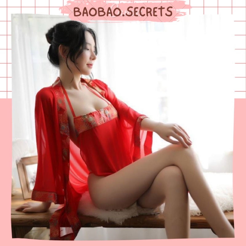 Cosplay mỹ nhân trung hoa sexy, đồ ngủ nữ ren sexy cao cấp Hanna.secrets | BigBuy360 - bigbuy360.vn