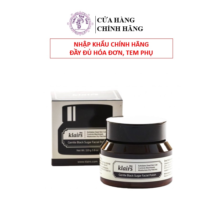 Tẩy Da Chết Klairs Gentle Black Sugar Facial Polish 110g