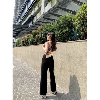 Quần ống đứng - Quần tây đen chất dày dặn