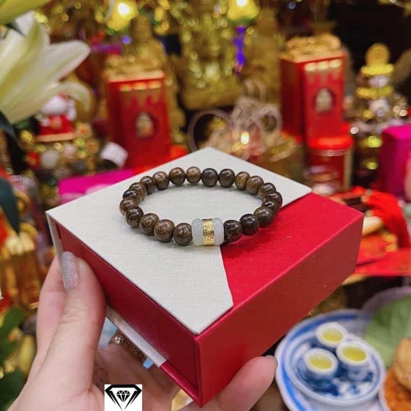 VÒNG TAY TRẦM MIX LU HÀNG ĐẸP LINH MIU SILVER