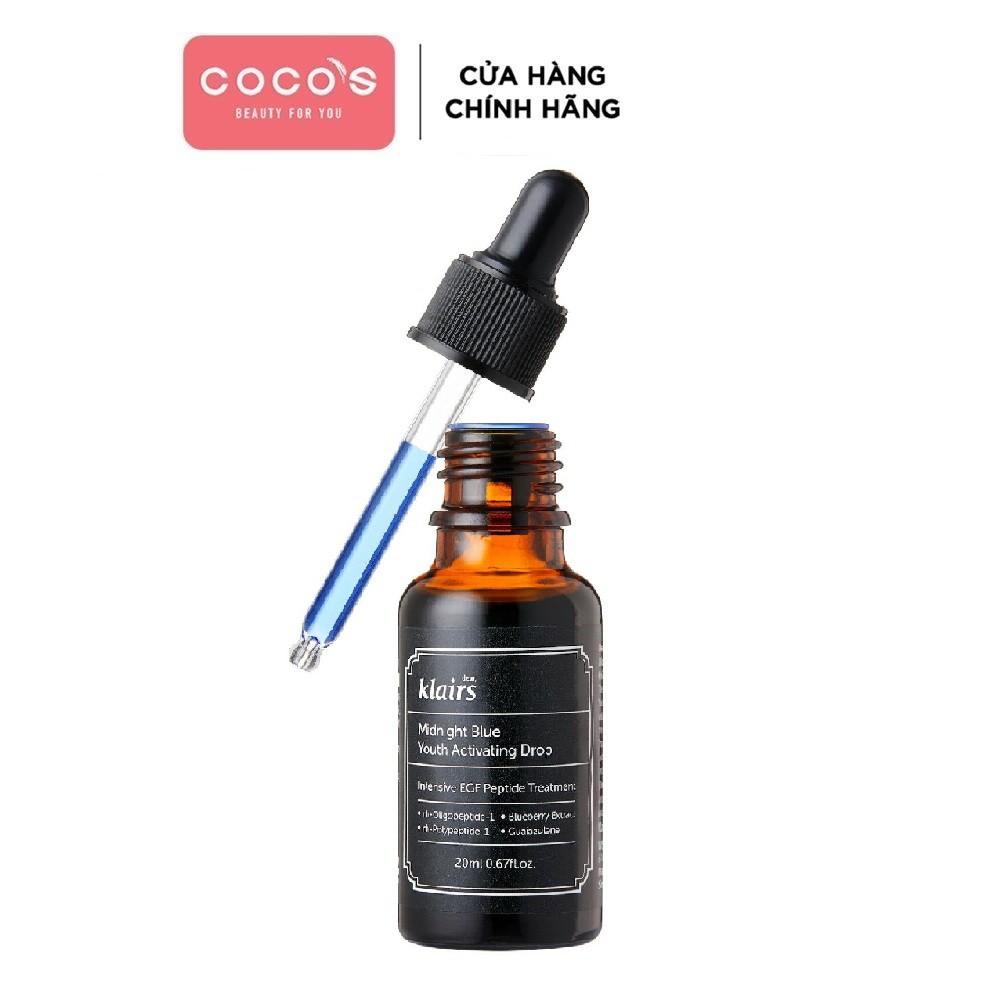 Tinh Chất Phục Hồi Da Dear, Klairs Midnight Blue Youth Activating Drop 20ml