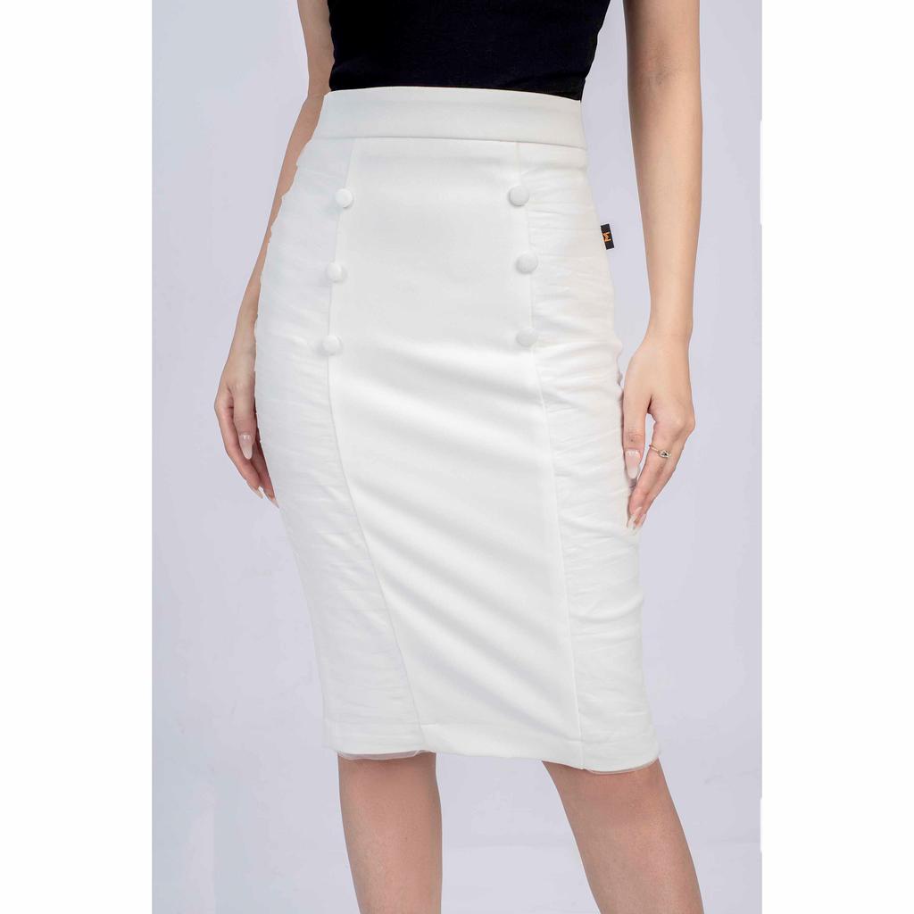 Chân váy ôm, phối lưới MMOutfit M-JU070721093