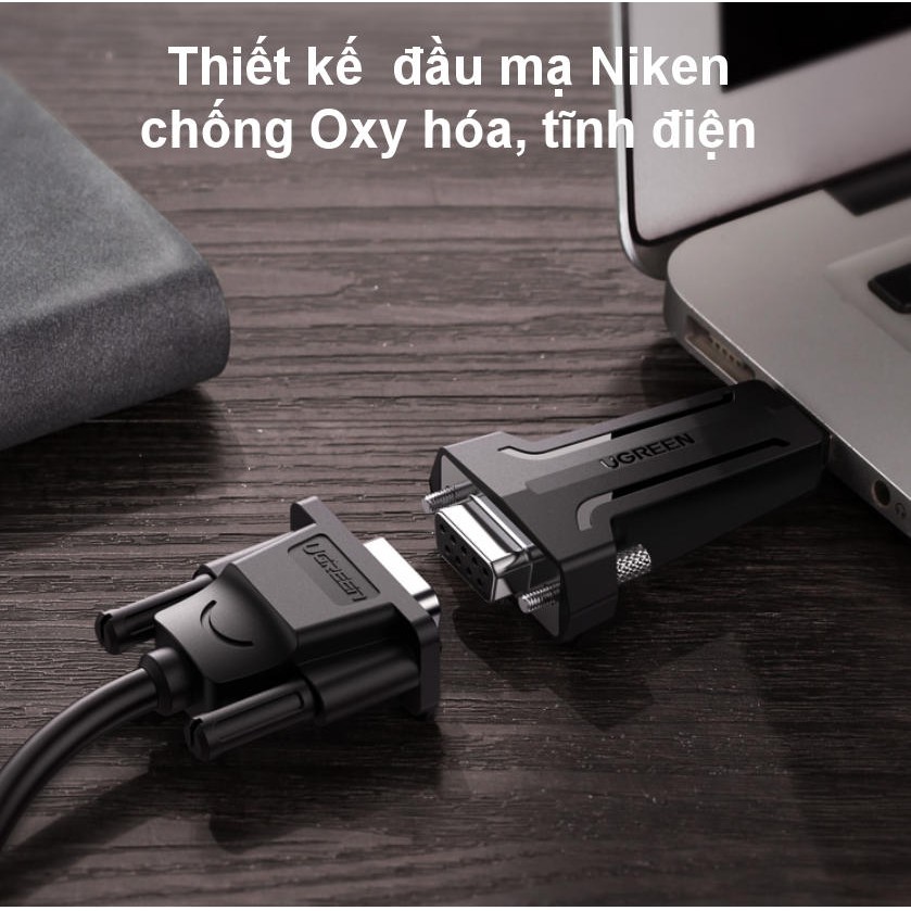 Đầu chuyển đổi tín hiệu USB 2.0 sang COM DP9 RS 232 UGREEN 80111 - Hàng phân phối chính hãng - Bảo hành 18 tháng | BigBuy360 - bigbuy360.vn