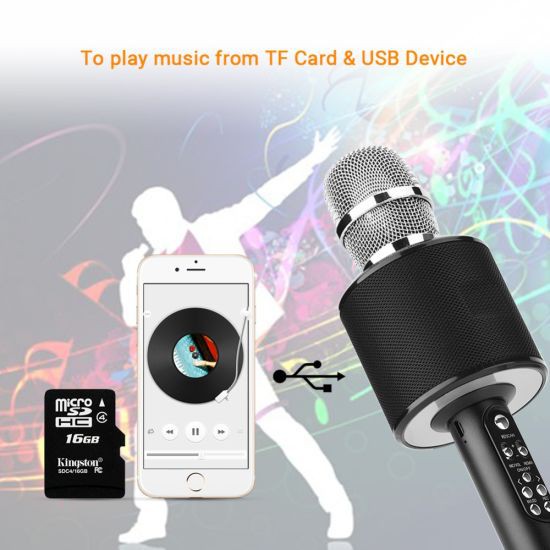 Micro bluetooth karaoke handheld KTV K-319 - âm thanh cực chuẩn