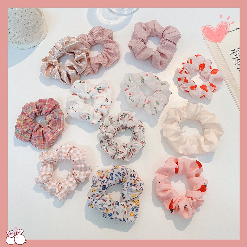 Set 10 Dây Cột Tóc Co Giãn Nhiều Màu Sắc Đầy Cá Tính