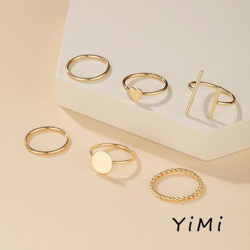 Set 6 Nhẫn Đeo Khớp Ngón Tay Phong Cách Vintage