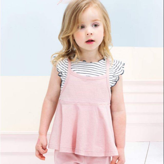 Áo váy bé gái Petite Minuex size 110