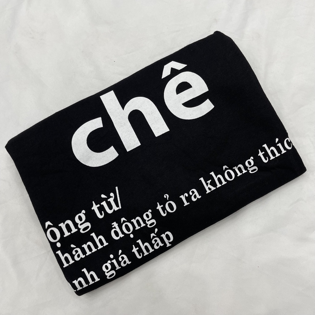Áo thun hè, Áo thun 3158 mẫu mềm mịn in chữ CHÊ, Áo phông nam nữ đẹp CHê cá tính