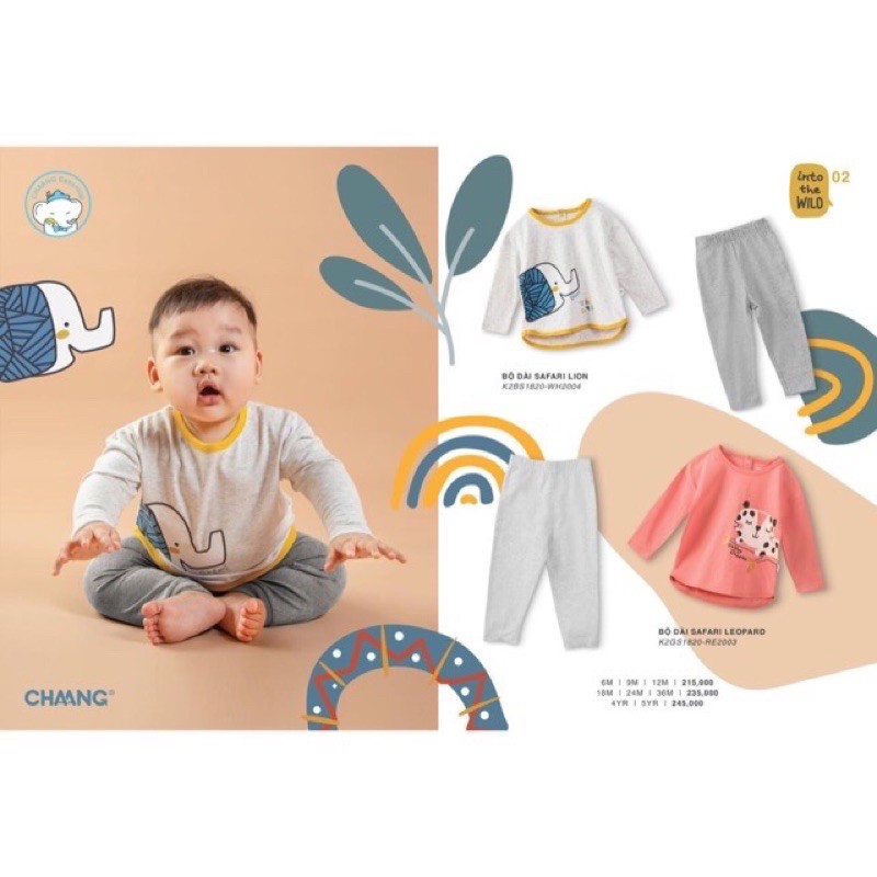 Bộ dài cúc vai chaangsafari (6m-5y)